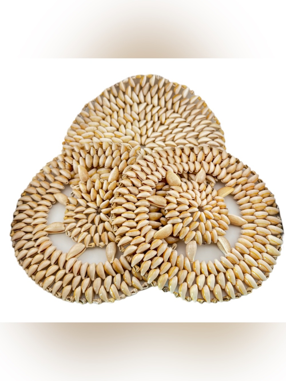 Cowrie Shell Trivet Set